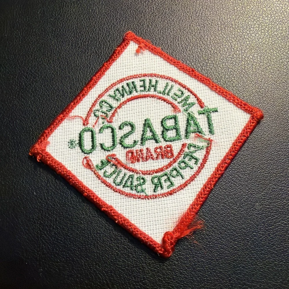 EMBROIDERED TABASCO PEPPER SAUCE PATCH